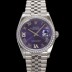 미러급 로렉스 남성용 데이저스트 m126284 로마인덱스 36mm 보석/큐빅 오토매틱 Cal.3235 무브먼트 퍼플 다이얼 rol5359 Ⅳ