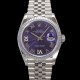 미러급 로렉스 남성용 데이저스트 m126234 로마인덱스 36mm 오토매틱 Cal.3235 무브먼트 퍼플 다이얼 rol5356 Ⅳ