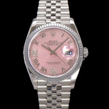 미러급 로렉스 남성용 데이저스트 m126234 로마인덱스 36mm 오토매틱 Cal.3235 무브먼트 핑크 다이얼 rol5358 Ⅳ
