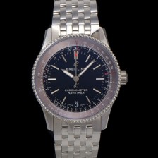 미러급 브라이틀링 남성용 네비타이머 A17325241B1A1 크로노그래프 오토매틱 2824타입 38mm 메탈줄 블랙 다이얼 bre6026 Ⅳ