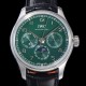 미러급 아이더블유씨 남성용 포르투기즈 IW344207 퍼페추얼 캘린더 문페이즈 오토매틱 42mm Cal.82650 타입 가죽줄 그린다이얼   iwc04371 Ⅳ