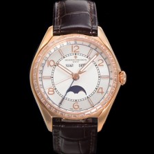 미러급 바쉐론 콘스탄틴 남성용 피프티식스 컴플리트 캘린더 Ref.4600E 18k 로즈골드 40mm 오토매틱 2460 QCL/1 타입 실버 다이얼 vac1154 Ⅳ