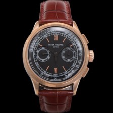 미러급 파텍필립 남성용 컴플리케이션 5170G 크로노그래프 18k로즈골드 오토매틱 7750 타입 39mm 가죽줄 블랙 다이얼 pat2208 Ⅳ