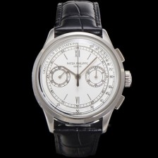 미러급 파텍필립 남성용 컴플리케이션 5170G 크로노그래프 오토매틱 7750 타입 39mm 가죽줄 화이트 다이얼 pat2205 Ⅳ