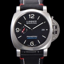 미러급 파네라이 남성용 루미노르 1950 3데이 44미리 PAM00732 오토매틱 P.9010타입 가죽줄 블랙다이얼 pan9532 Ⅳ