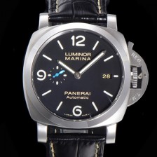 미러급 파네라이 남성용 PAM01312 루미노르 1950 3데이 44미리 오토매틱 P.9010타입 가죽줄 블랙다이얼 pan3511 Ⅳ