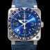 미러급 벨엔로즈 남성용 BR0393 다이버 스틸 오토매틱 ETA2836-2 타입 42mm 가죽줄 블루 다이얼 bel84498 Ⅳ