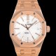 미러급 오데마피게 남성용 하이엔드 37mm로얄오크 15450OR 화이트 와플 다이얼 18K 로즈골드 Cal.3120오토매틱 무브먼트 AUD6525 Ⅳ