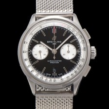 미러급 브라이틀링 남성용 프리미에르 AB0118371B1P2 크로노그래프 7750 타입 오토매틱 42mm 메쉬밴드 블랙 다이얼 bre6022 Ⅳ