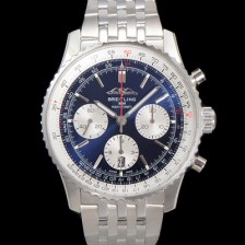 미러급 브라이틀링 남성용 네비타이머 AB0137211C1P1 크로노그래프 ETA7750-2 타입 오토매틱 43mm 메탈줄 블루 다이얼 bre6006 Ⅳ