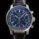 미러급 브라이틀링 남성용 네비타이머 AB0139241C1P1 크로노그래프 ETA7750-2 타입 오토매틱 43mm 가죽줄 블루 다이얼 bre5999 Ⅳ