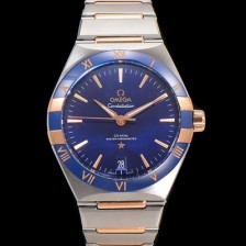 미러급 오메가 남성용 1:1수제공정! 131.23.41.21.03.001 무브UP 컨스틸레이션 코-엑시얼 마스터 오토매틱 Cal.8900타입 41mm 18K 로즈골드 메탈줄 블루 다이얼 omg20183 Ⅳ