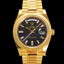 미러급 로렉스 남성용 데이데이트 m228238-0004 18K 옐로우골드 40mm 오토매틱 Cal.3255 타입 블랙 다이얼 rol5301 Ⅳ