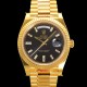 미러급 로렉스 남성용 데이데이트 m228238-0004 18K 옐로우골드 40mm 오토매틱 Cal.3255 타입 블랙 다이얼 rol5301 Ⅳ