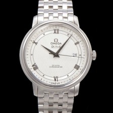 미러급 오메가 남성용 드빌 프레스티지 424.10.40.20.02.005 오토매틱 Cal.8800타입 39.5mm 메탈줄 화이트 다이얼 omg20191 Ⅳ