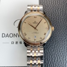 미러급 오메가 남성용 드빌 프레스티지 434.20.40.20.59.001 오토매틱 Cal.8800타입 40mm 18K 로즈골드 메탈줄 샴페인색 다이얼 omg20215 Ⅳ