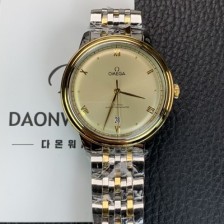 미러급 오메가 남성용 드빌 프레스티지 434.20.40.20.08.001 오토매틱 Cal.8800타입 40mm 18K 옐로우골드 메탈줄 골드 다이얼 omg20217 Ⅳ