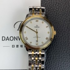 미러급 오메가 남성용 드빌 프레스티지 424.20.40.20.02.005 오토매틱 Cal.8800타입 40mm 18K 옐로우골드 메탈줄 화이트 다이얼 omg20219 Ⅳ