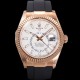 미러급 로렉스 남성용 스카이더웰러 m336235-0003 18K 로즈골드 42mm 오토매틱 Cal.9002 타입 우레탄줄 화이트 다이얼 rol5313 Ⅳ