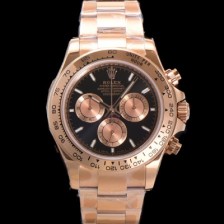 미러급 로렉스 남성용 코스모그래프 데이토나 m126505-0001 18K 로즈골드 40mm 크로노그래프 7750 오토매틱 무브먼트 블랙 다이얼 rol5336 Ⅳ