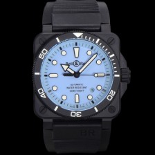 미러급 벨엔로즈 남성용 인스트루먼트03 BR03A-D-LM-CESRB 오토매틱 2892타입 42mm 세라믹 우레탄줄 블루 다이얼 bel4108 Ⅳ