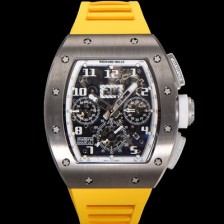 미러급 리차드밀레 남성용 RM11-FM 티타늄 케이스/스텐레스 스틸 베젤 크로노그래프 50mm 오토매틱 무브먼트 스켈레톤 다이얼 ric0248 Ⅳ