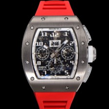 미러급 리차드밀레 남성용 RM11-FM 티타늄 케이스/스텐레스 스틸 베젤 크로노그래프 50mm 오토매틱 무브먼트 스켈레톤 다이얼 ric0250 Ⅳ