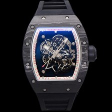 미러급 리차드밀레 남성용 RM055 NTPT 카본 케이스 50mm 스켈레톤 다이얼 기계식 수동형 무브먼트 ric0264 Ⅳ