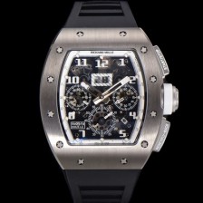 미러급 리차드밀레 남성용 RM11-FM 티타늄 케이스/스텐레스 스틸 베젤 크로노그래프 50mm 오토매틱 무브먼트 스켈레톤 다이얼 ric0254 Ⅳ