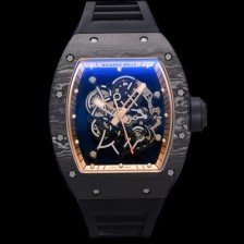 미러급 리차드밀레 남성용 RM055 NTPT 카본 케이스 50mm 스켈레톤 다이얼 기계식 수동형 무브먼트 ric0266 Ⅳ