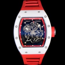 미러급 리차드밀레 남성용 RM055 부바왓슨 세라믹 50mm 기계식 수동형 무브먼트 스켈레톤 다이얼 ric0308 Ⅳ