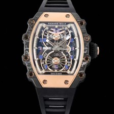 미러급 리차드밀레 남성용 RM21-02 투어빌론 포지드 카본 51mm 투르비용 무브먼트 스켈레톤 다이얼 ric0300 Ⅳ