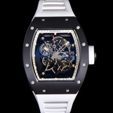 미러급 리차드밀레 남성용 RM055 부바왓슨 세라믹 50mm 기계식 수동형 무브먼트 스켈레톤 다이얼 ric0312 Ⅳ