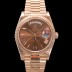미러급 로렉스 남성용 New 데이데이트 m228235-0002 무게187g 18K 로즈골드 40mm 오토매틱 Cal.2836-2 타입 브라운 다이얼 rol5399 Ⅳ