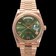 미러급 로렉스 남성용 New 데이데이트 m228235-0025 무게187g 18K 로즈골드 40mm 오토매틱 Cal.2836-2 타입 올리브 로마 다이얼 rol5400 Ⅳ