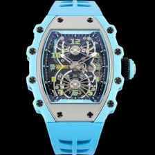 미러급 리차드밀레 남성용 RM21-02 투어빌론 포지드 카본 51mm 투르비용 무브먼트 스켈레톤 다이얼 ric0304 Ⅳ