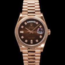 미러급 로렉스 남성용 New 데이데이트 m128235-0037 무게173g 18K 로즈골드 36mm 오토매틱 Cal.2836-2 타입 다이아몬드 브라운 옴브레 다이얼 rol5404 Ⅳ