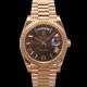 미러급 로렉스 남성용 New "VIP 타입 최종형" 데이데이트 m228235-0002 무게195g 18K 로즈골드 40mm 오토매틱 Cal.3255 타입 초콜릿 로마 다이얼 rol5415 Ⅳ