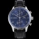 미러급 아이더블유씨 남성용 신상품 / 포르투기즈 IW371606 크로노그래프 오토매틱 Cal.69355 타입 41미리 가죽줄 블루 다이얼 iwc4091 Ⅳ