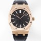 미러급 오데마피게 남성용 로얄오크 셀프와인딩 15510OR.OO.D002CR.02 18K 로즈골드 41mm 오토매틱 Cal.4302 무브먼트 블랙 와플 다이얼 aud6550 Ⅳ