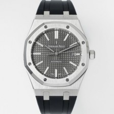 미러급 오데마피게 남성용 15400ST.OO.1220ST.04 로얄오크 41mm 오토매틱 Cal.3120무브먼트 그레이 와플 다이얼 aud6531 Ⅳ