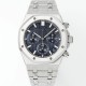 미러급 오데마피게 남성용 로얄오크 26240ST.OO.1320ST.05 크로노그래프 41mm 오토매틱 Cal.4401 무브먼트 블루 와플 다이얼 aud6552 Ⅳ