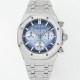 미러급 오데마피게 남성용 로얄오크 26240BC.GG.1324BC.02 크로노그래프 41mm 오토매틱 Cal.4401 타입 블루 와플 다이얼 aud6553 Ⅳ