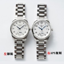 미러급 론진 남성용 마스터 컬렉션 L2.908.4.78.6 파워 리저브 40mm 오토매틱 Cal.L602무브먼트 실버 다이얼 lon2919 Ⅳ