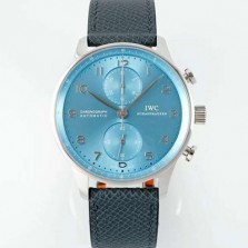 미러급 아이더블유씨 남성용 신상품 포르투기즈 IW371626 크로노그래프 41mm 오토매틱 Cal.69355 타입 아이스 블루 다이얼 iwc4116 Ⅳ