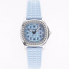미러급 파텍필립 여성용 아쿠아넛 5072G-001 35.6mm 오토매틱 Cal.324 타입 블루 다이얼 pat2233 Ⅳ