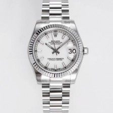 미러급 로렉스 여성용 데이져스트 178274 플루티드 31mm 오이스터 오토매틱 2236타입 화이트 다이얼 rol5441 Ⅳ
