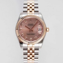 미러급 로렉스 여성용 데이져스트 178271 플루티드 18k 로즈골드 31mm 쥬빌레 오토매틱 2236타입 핑크 다이얼 rol5444 Ⅳ