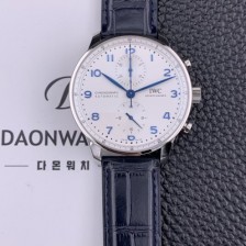 미러급 아이더블유씨 남성용시계 베스트 신형 포르투기즈 IW371617 크로노그래프 오토매틱 ETA7750-2 타입 41mm 화이트 다이얼 iwc4117 Ⅳ