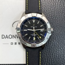 미러급 브라이틀링 남성용 어벤져 지엠티 44mm 나일론줄 오토매틱 2836-2 타입 블랙 다이얼 bre6058 Ⅳ